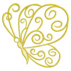 Golden Butterflies 07(Lg) machine embroidery designs