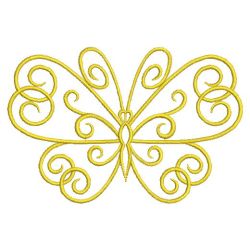 Golden Butterflies 09(Md) machine embroidery designs