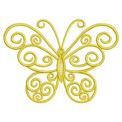 Golden Butterflies 10(Md) machine embroidery designs