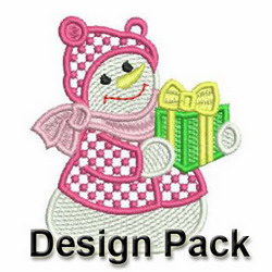 FSL Cute Snowman machine embroidery designs