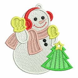 FSL Cute Snowman 09 machine embroidery designs