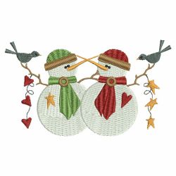 Country Snowman 1 10 machine embroidery designs