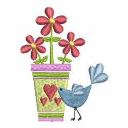 Country Love Birds 09 machine embroidery designs