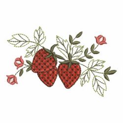 Heirloom Strawberries 01 machine embroidery designs