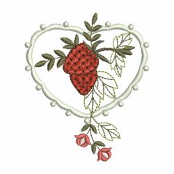 Heirloom Strawberries 03 machine embroidery designs
