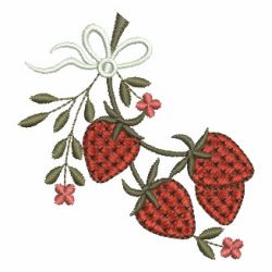 Heirloom Strawberries 04 machine embroidery designs