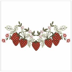 Heirloom Strawberries 05 machine embroidery designs