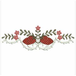 Heirloom Strawberries 06 machine embroidery designs