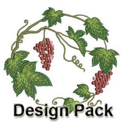 Grapes machine embroidery designs