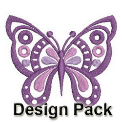 Fancy Butterflies machine embroidery designs