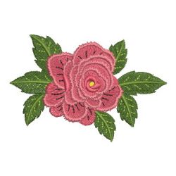 Elegant Roses 01 machine embroidery designs