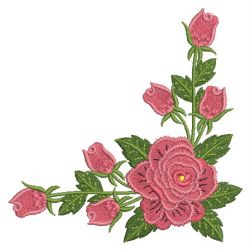 Elegant Roses 04 machine embroidery designs