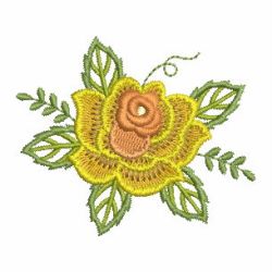 Yellow Roses 01 machine embroidery designs