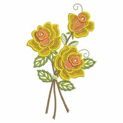 Yellow Roses 02 machine embroidery designs