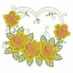 Yellow Roses 04 machine embroidery designs