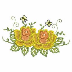 Yellow Roses 05 machine embroidery designs