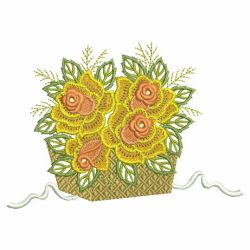 Yellow Roses 08 machine embroidery designs