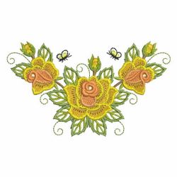 Yellow Roses 11 machine embroidery designs