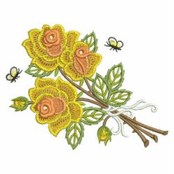 Yellow Roses 14 machine embroidery designs