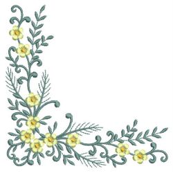 Floral Corners 09 machine embroidery designs