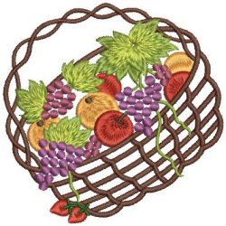 Fruit Baskets 01 machine embroidery designs