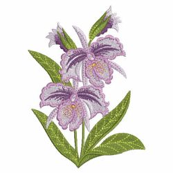 Elegant Orchid 02 machine embroidery designs