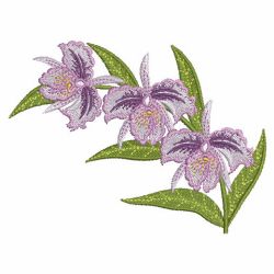 Elegant Orchid 03 machine embroidery designs