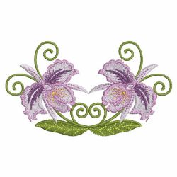 Elegant Orchid 04 machine embroidery designs