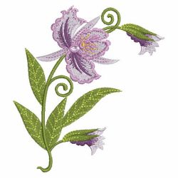Elegant Orchid 06 machine embroidery designs
