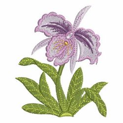 Elegant Orchid 07 machine embroidery designs