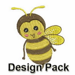 Cute Bee machine embroidery designs
