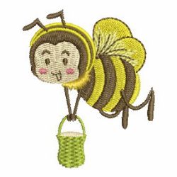 Cute Bee 02 machine embroidery designs