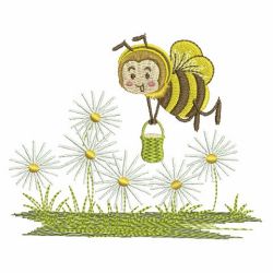 Cute Bee 03 machine embroidery designs