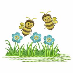 Cute Bee 05 machine embroidery designs