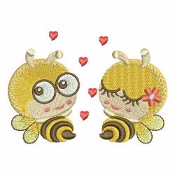 Cute Bee 07 machine embroidery designs