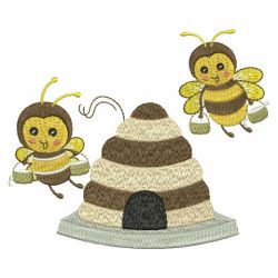 Cute Bee 09 machine embroidery designs