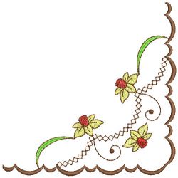 Heirloom Flower Corners 1 04 machine embroidery designs