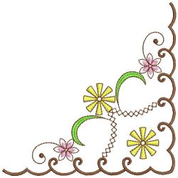 Heirloom Flower Corners 1 06 machine embroidery designs