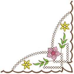 Heirloom Flower Corners 1 07 machine embroidery designs