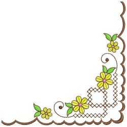 Heirloom Flower Corners 1 09 machine embroidery designs