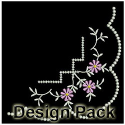 Heirloom Flower Corners 2 machine embroidery designs