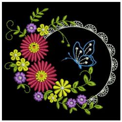 Dancing Butterflies 07 machine embroidery designs