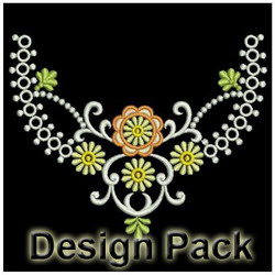 Amazing Flower Corners machine embroidery designs