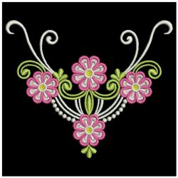 Amazing Flower Corners 03 machine embroidery designs