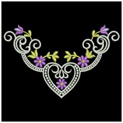 Candlewicking Flower Corners 01 machine embroidery designs