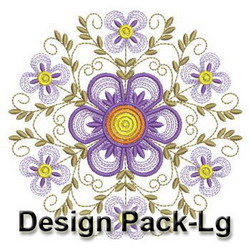 Fancy Flower Quilt 1(Lg) machine embroidery designs