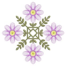 Fancy Flower Quilt 1 02(Sm) machine embroidery designs