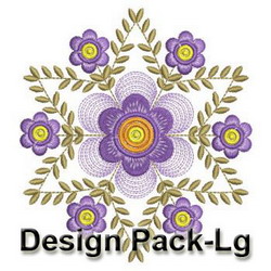 Fancy Flower Quilt 2(Lg) machine embroidery designs