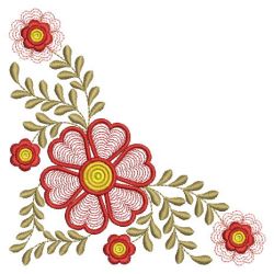 Fancy Flower Corner 03(Sm) machine embroidery designs