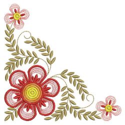 Fancy Flower Corner 09(Sm) machine embroidery designs